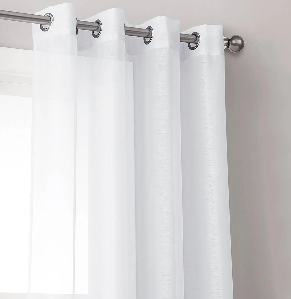 Purple Fabric Textured Shower Curtains With Metal Hooks
