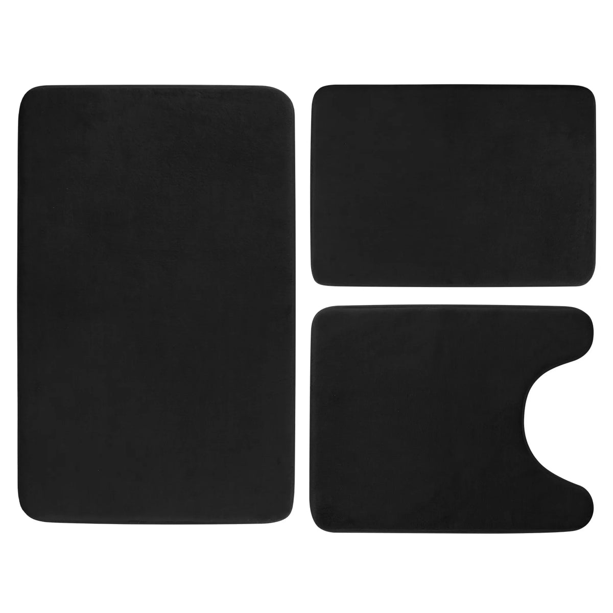 3Pcs Bathroom Rug Set