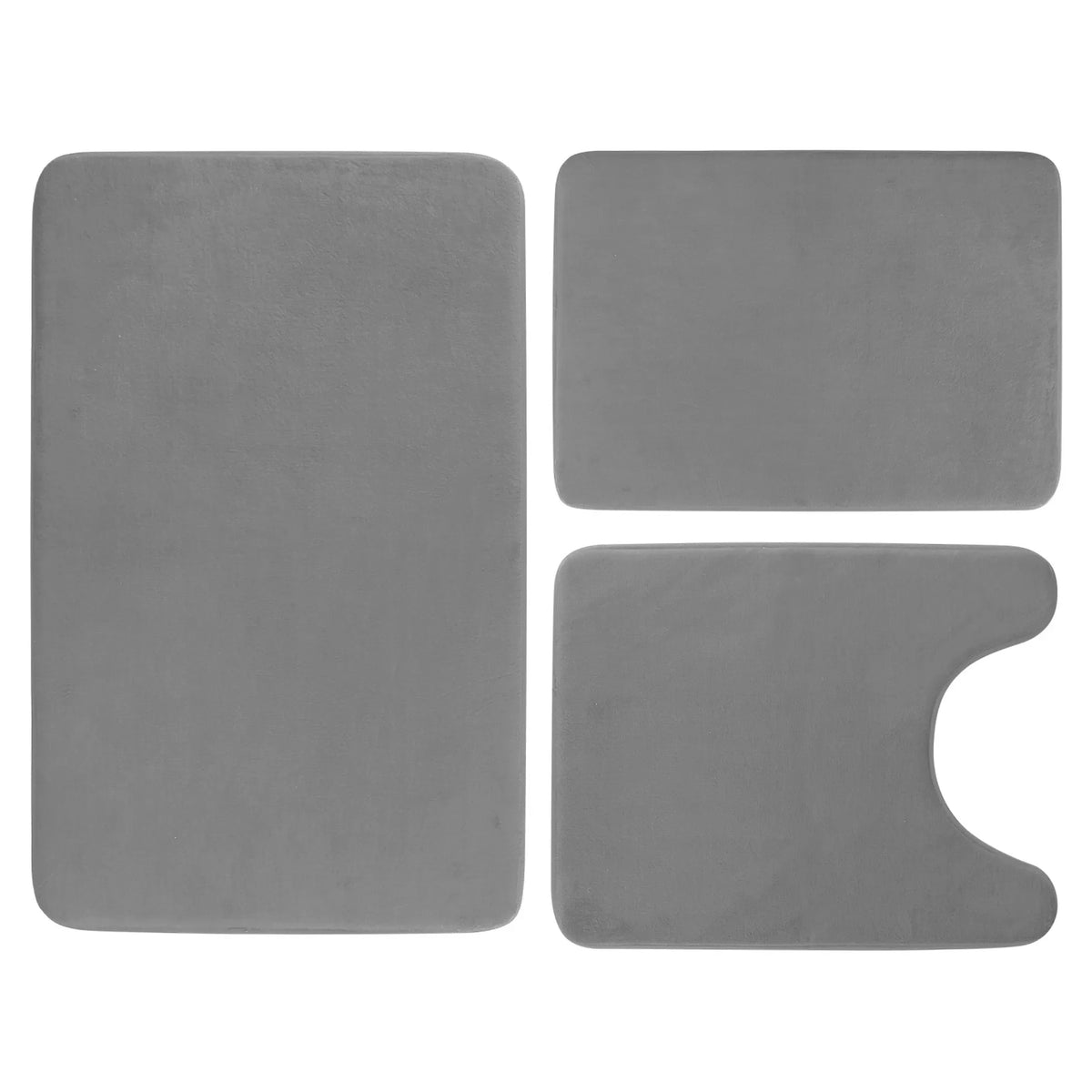 3Pcs Bathroom Rug Set