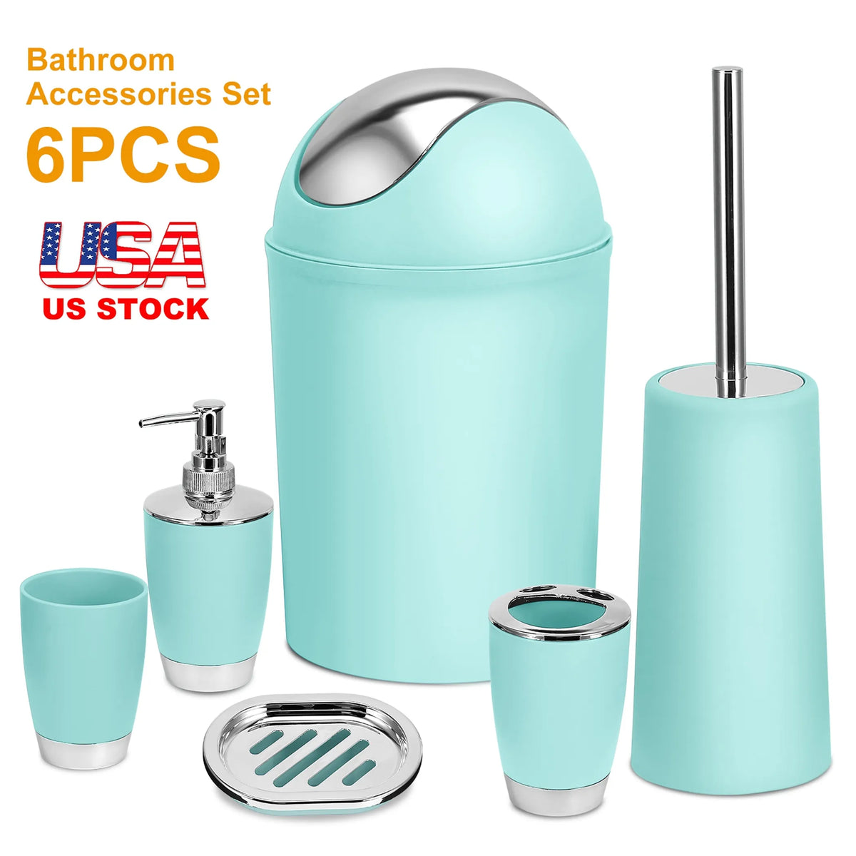 Modern Minimalist Bathroom Accessory Set