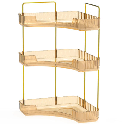 3-Tier Corner Bathroom Countertop and Makeup Organizer