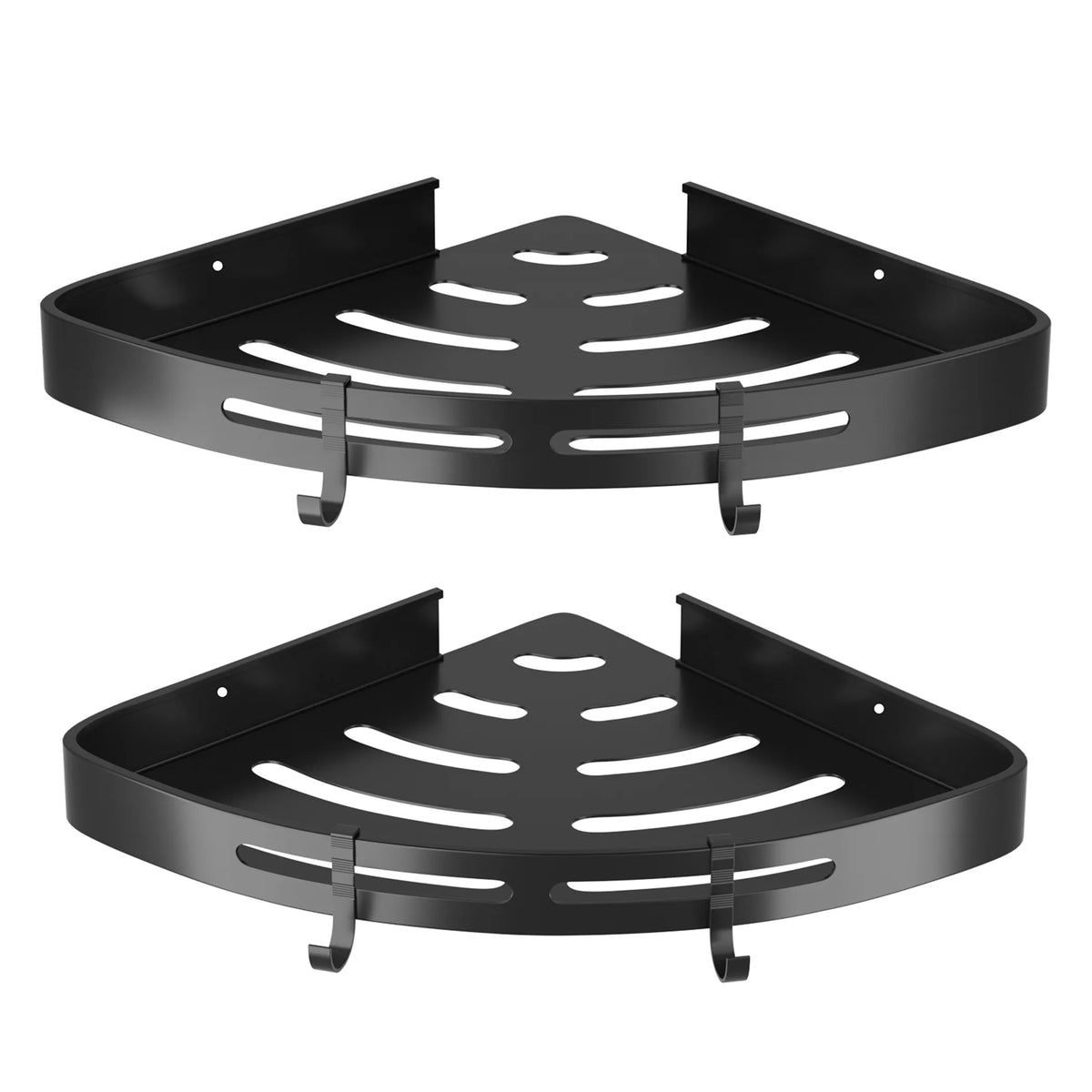 2-Piece Adhesive Corner Shower Caddy Shelf Set
