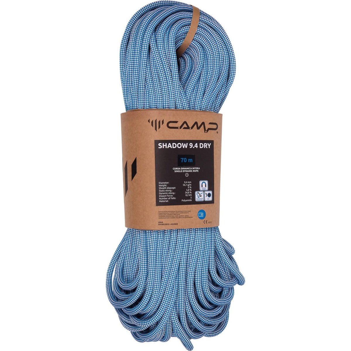 C.A.M.P. Shadow 9.4 mm x 70 m Dry Rope