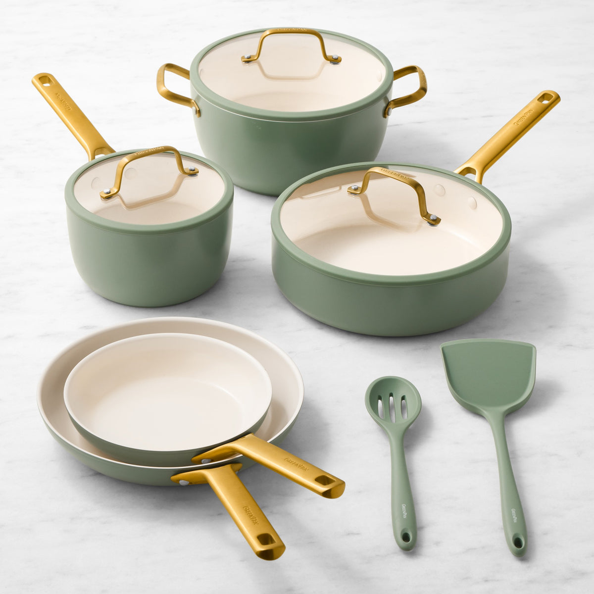 GreenPan Reserve Pro Ceramic Nonstick 10-Piece Cookware Set