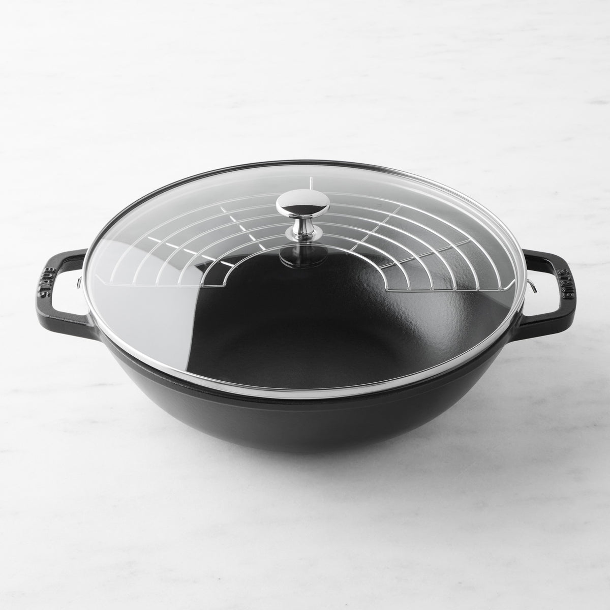 Staub Enameled Cast Iron Perfect Pan Wok, 12"