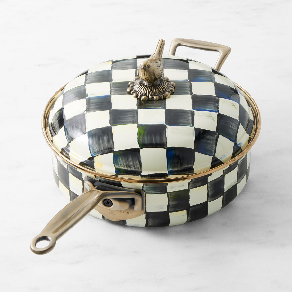 MacKenzie-Childs Sauté Pan, Courtly Check, 3-Qt.