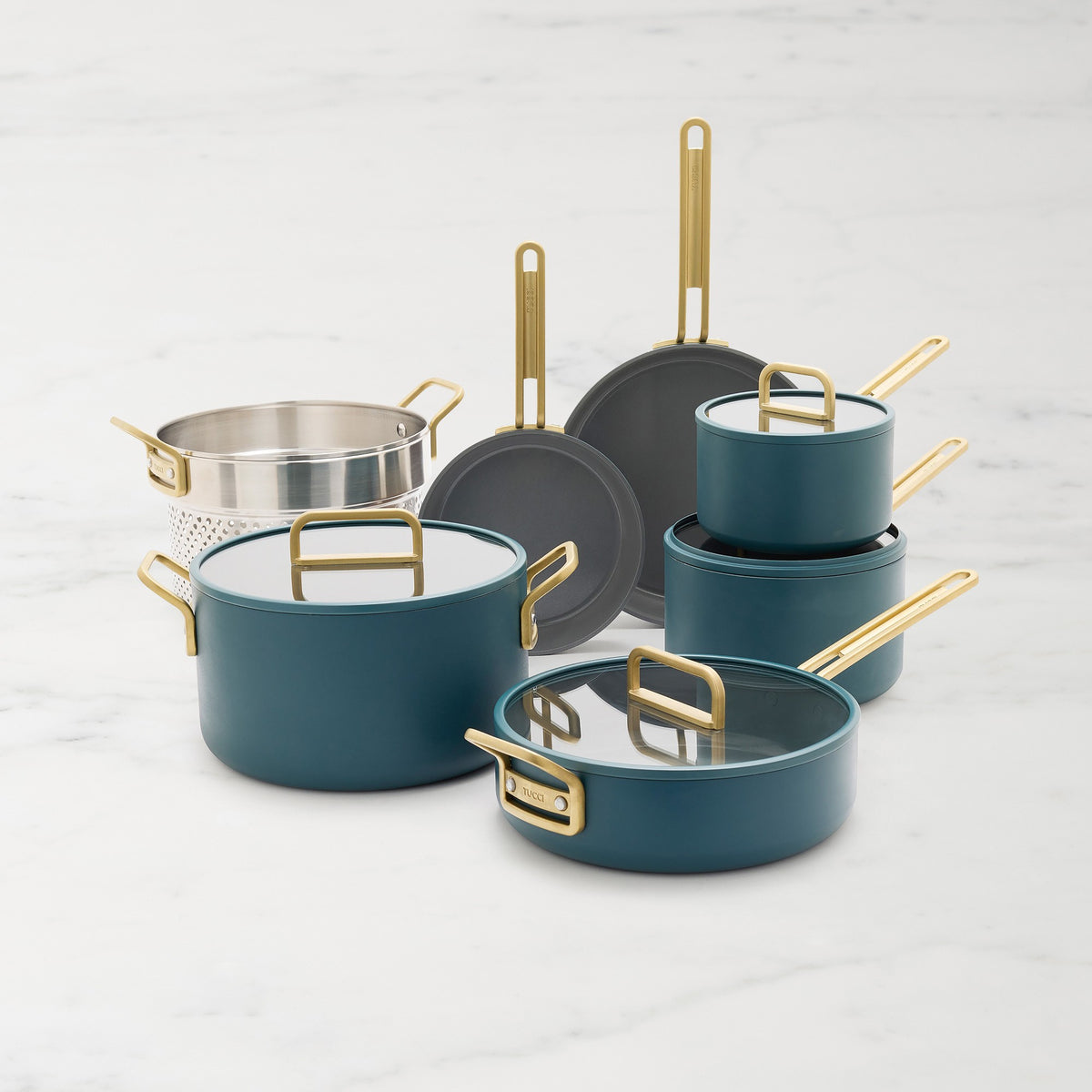 GreenPan Stanley Tucci Ceramic Nonstick 11-Piece Cookware Set