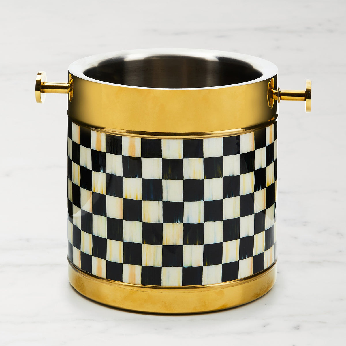 MacKenzie-Childs Courtly Check Ice Bucket