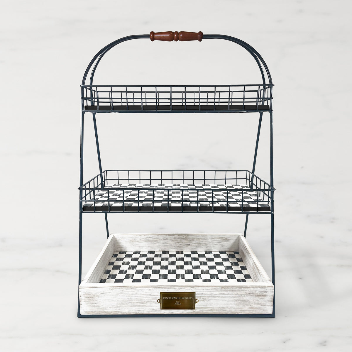 MacKenzie-Childs Farmhouse Tiered Stand