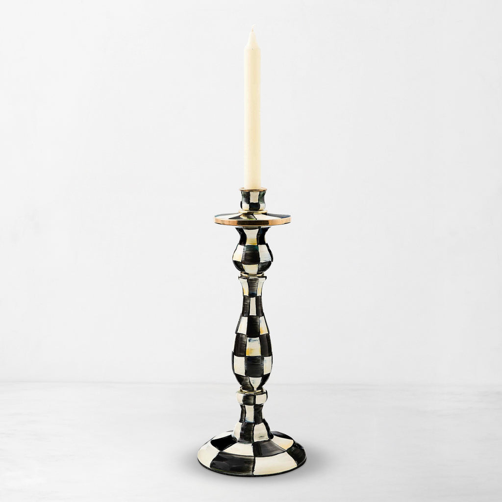 MacKenzie-Childs Courtly Check Taper Holders