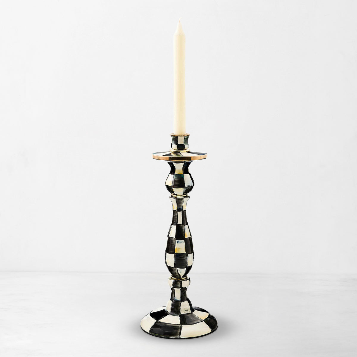 MacKenzie-Childs Courtly Check Taper Holders