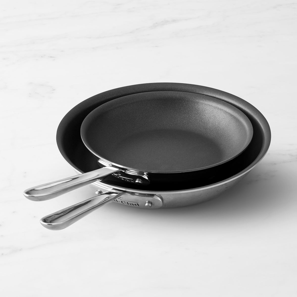 All-Clad D5 Stainless-Steel Pro Nonstick Fry Pan, Set of 2