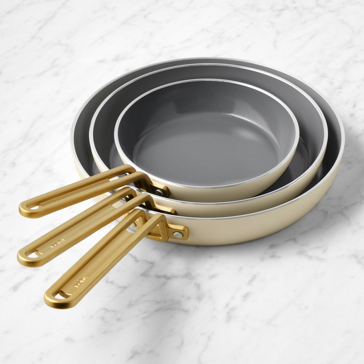 GreenPan Stanley Tucci  Ceramic Nonstick Fry Pans, Set of 3