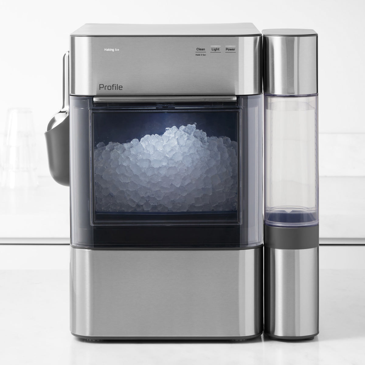 GE Profile Opal 2.0 Ultra Nugget Ice Maker with Side Tank &amp; Scale Inhibiting Filter