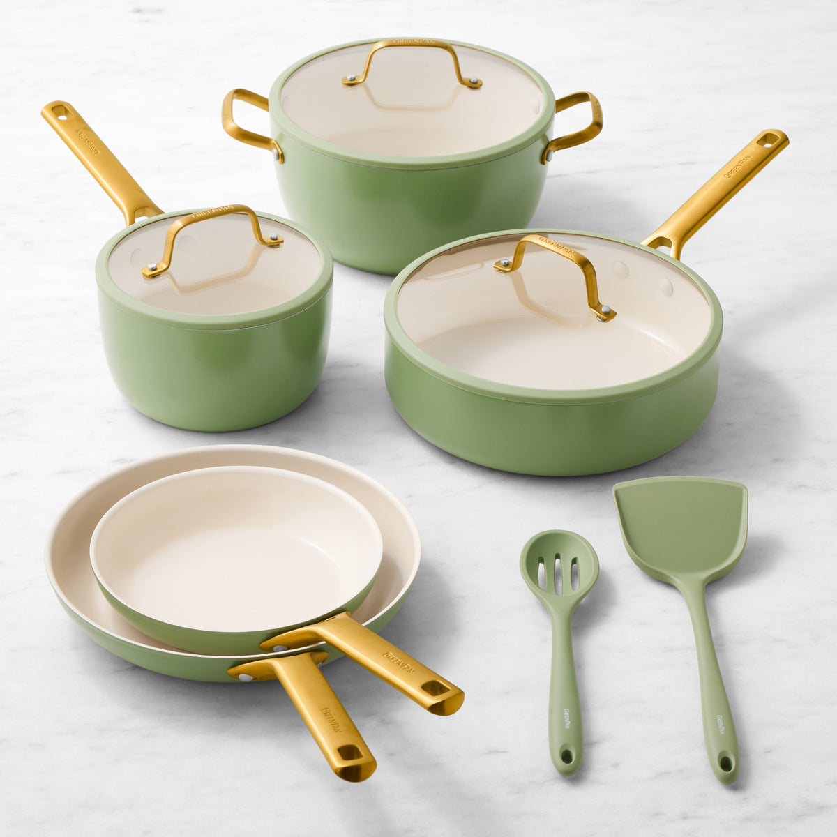 GreenPan Reserve Pro Ceramic Nonstick 10-Piece Cookware Set