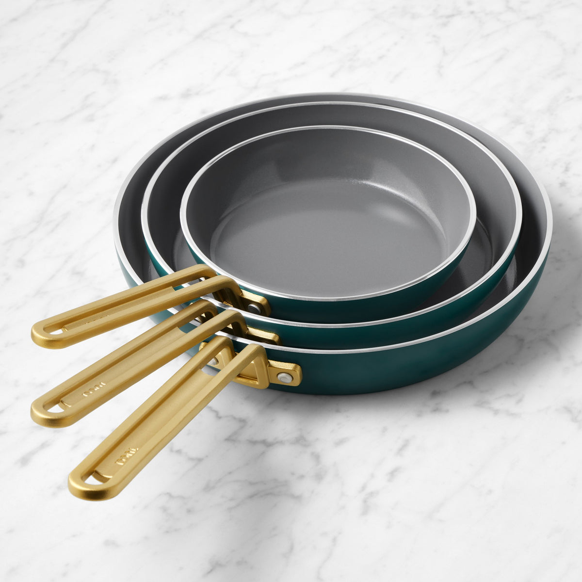 GreenPan Stanley Tucci  Ceramic Nonstick Fry Pans, Set of 3