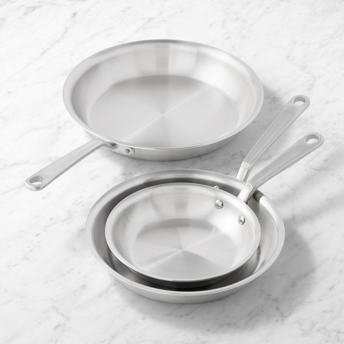 Made In Stainless-Steel Fry Pan, Set of 3