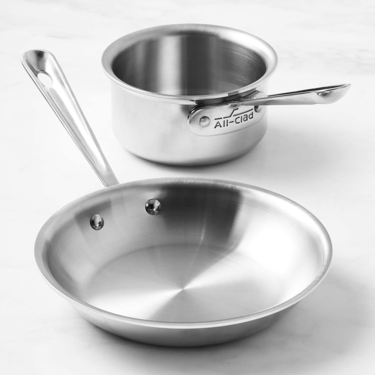 All-Clad D3 Tri-Ply Stainless-Steel Kitchen 2-Piece Helper Set