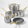 GreenPan Stanley Tucci Stainless-Steel Ceramic Nonstick 11-Piece Cookware Set