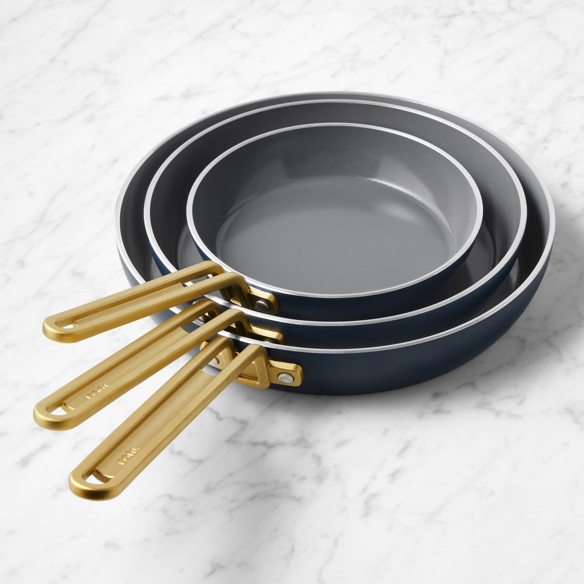 GreenPan Stanley Tucci  Ceramic Nonstick Fry Pans, Set of 3