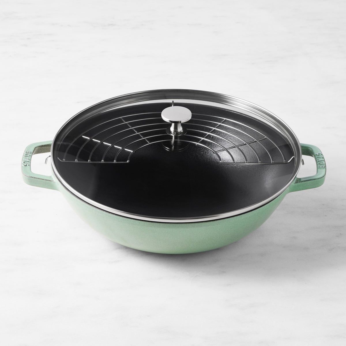 Staub Enameled Cast Iron Perfect Pan Wok, 12"