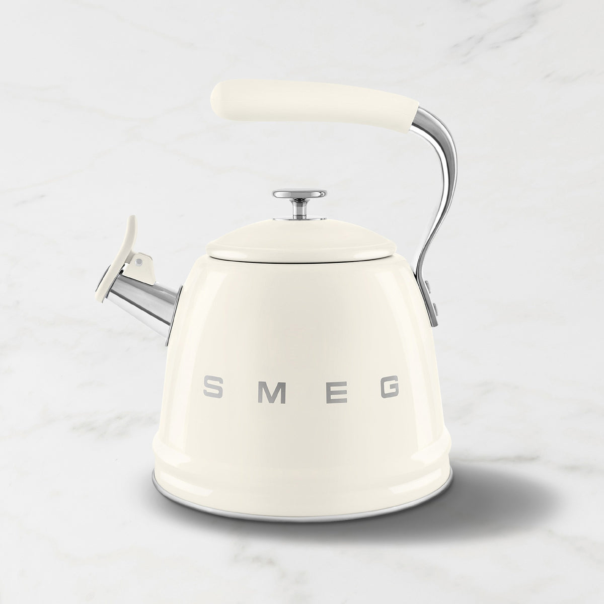SMEG Stainless-Steel Whistling Tea Kettle, 2.5-Qt.