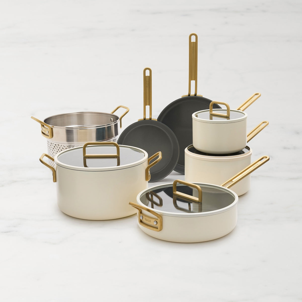 GreenPan Stanley Tucci Ceramic Nonstick 11-Piece Cookware Set