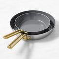 GreenPan Stanley Tucci Stainless-Steel Ceramic Nonstick Fry Pan, Set of 2