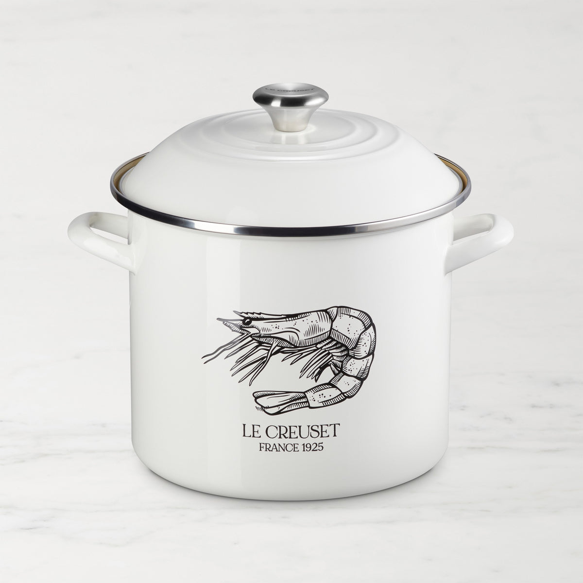 Le Creuset Enameled-Steel Crawfish Stockpot, 10-Qt.