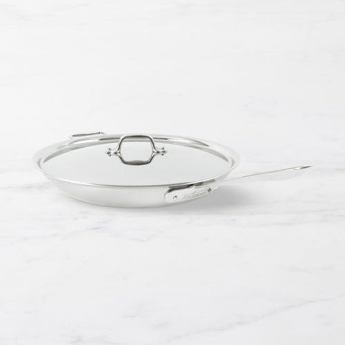 All-Clad D3 Tri-Ply Stainless-Steel Fry Pan with Lid
