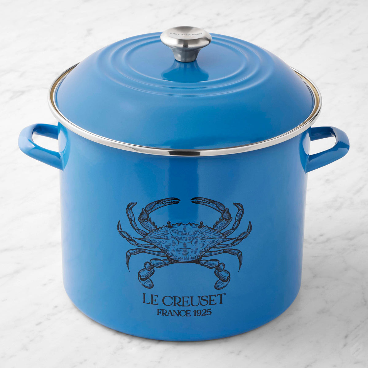 Le Creuset Enameled-Steel Seafood Stockpot, 16-Qt.