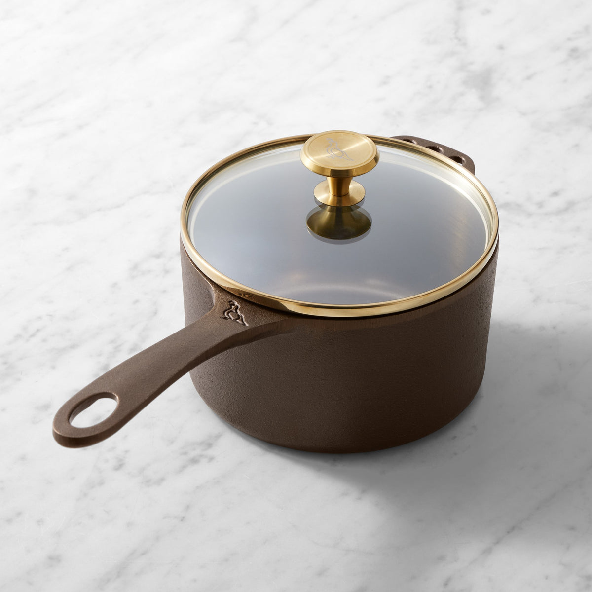 Smithey Seasoned Cast Iron Saucepan, 1-Qt.
