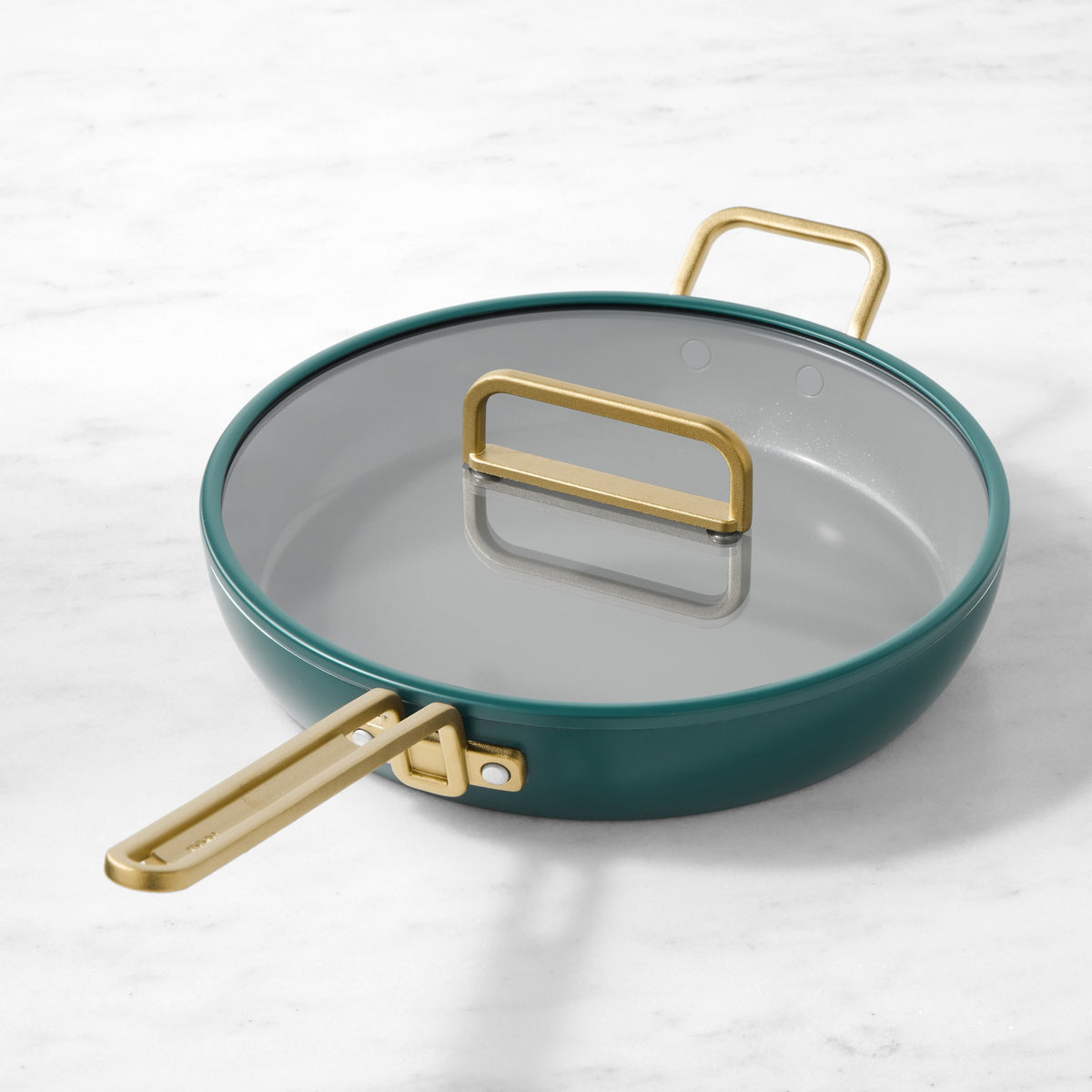 GreenPan Stanley Tucci Ceramic Nonstick Fry Pan with Lid, 12"