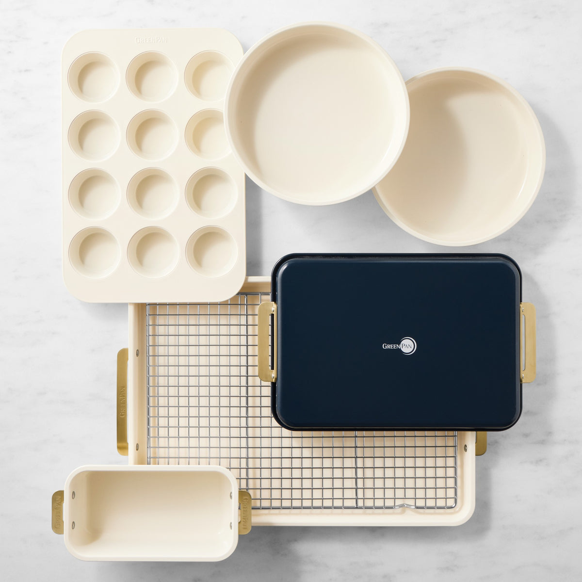 GreenPan Reserve Ceramic Nonstick Bakeware, Set of 7