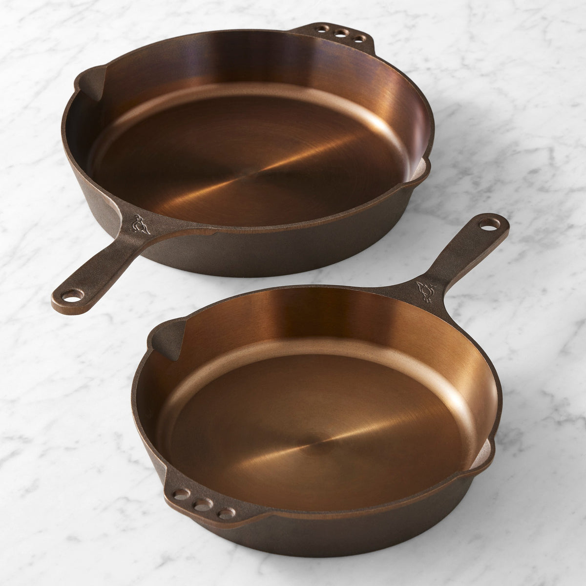 Smithey Seasoned Cast Iron Classic Skillet, Set of 2