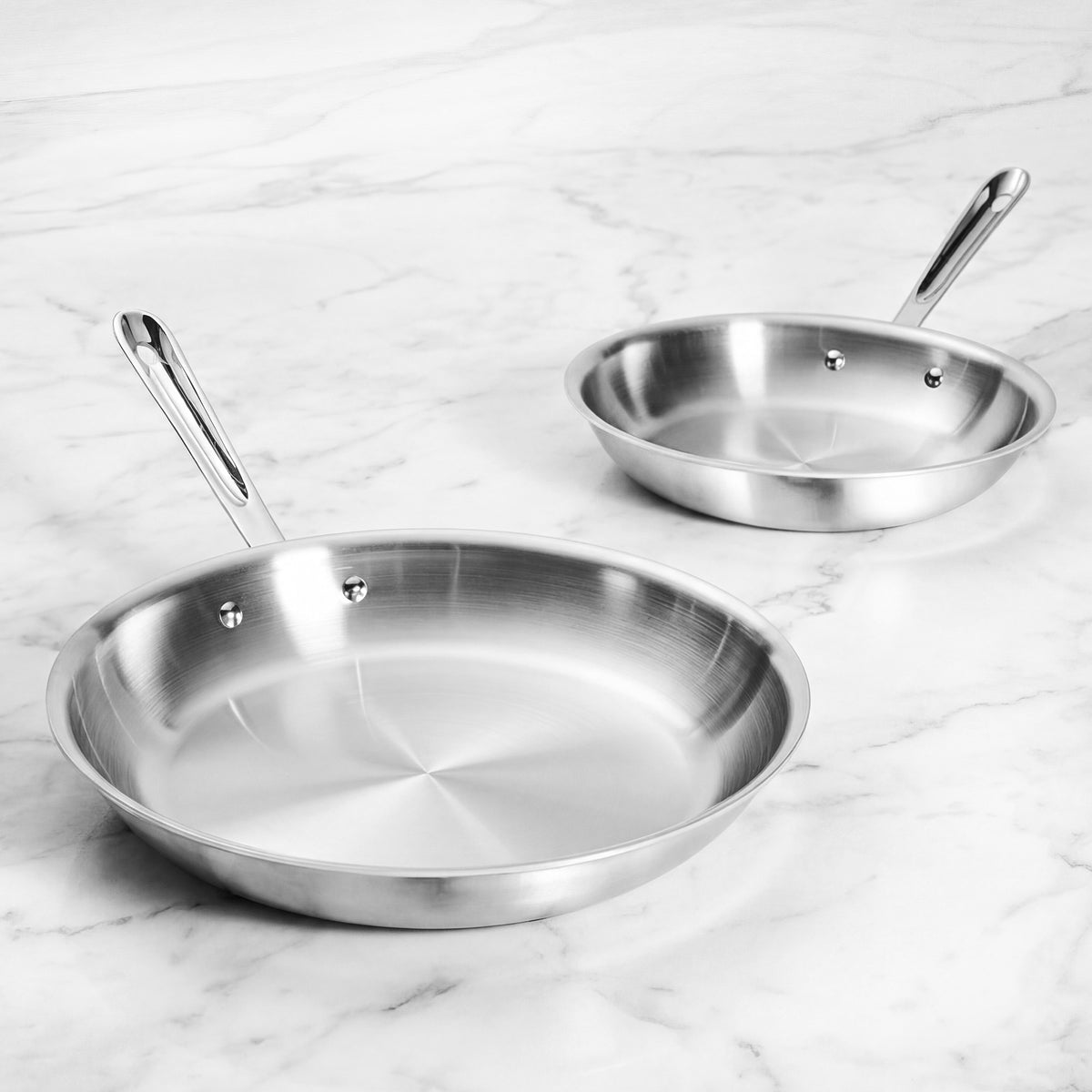All-Clad D3 Tri-Ply Stainless-Steel Fry Pan Set