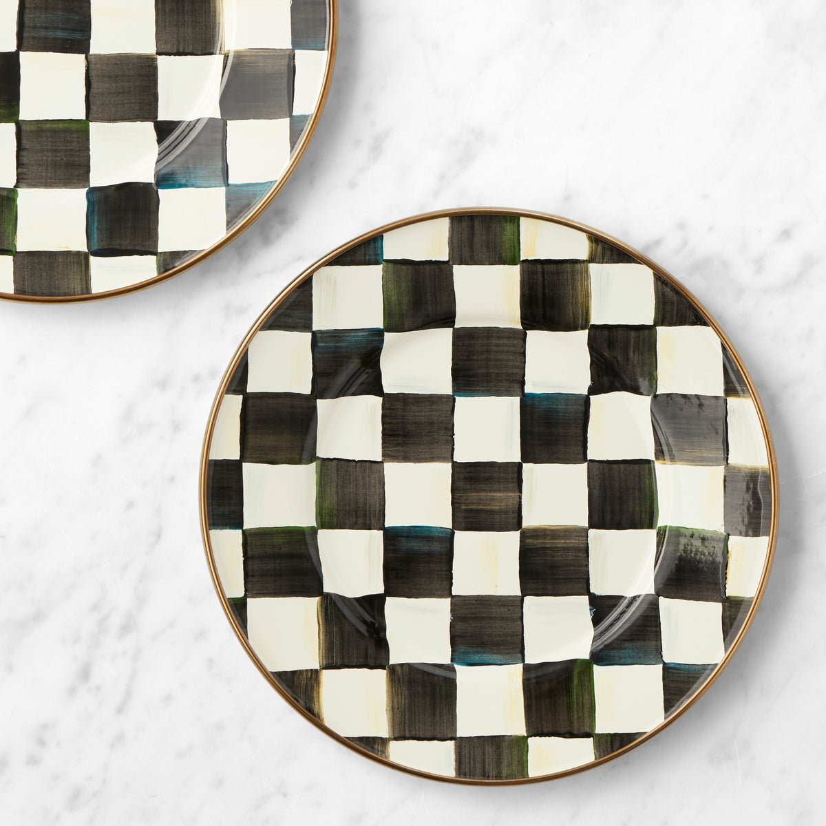 MacKenzie-Childs Courtly Check Salad Plates