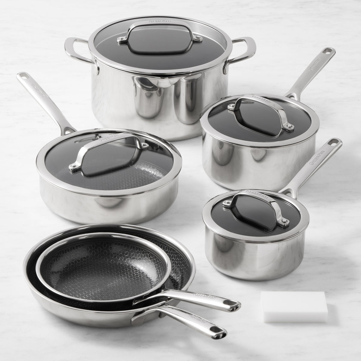 GreenPan Spectra Thermobond Hybrid Ceramic Nonstick 10-Piece Cookware Set