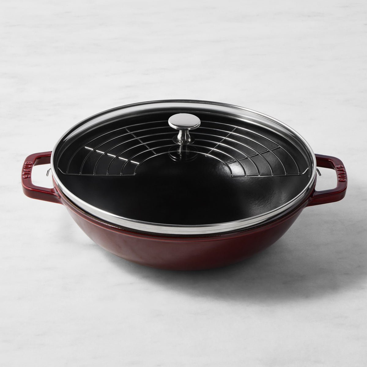 Staub Enameled Cast Iron Perfect Pan Wok, 12"