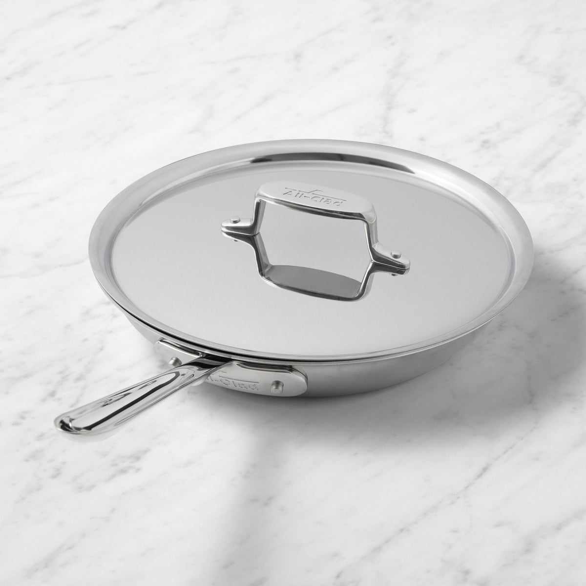 All-Clad D5 Stainless-Steel Pro Nonstick Fry Pan with Lid