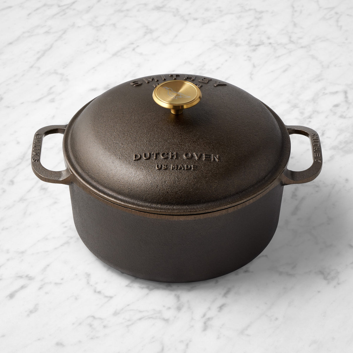 Smithey Seasoned Cast Iron Dutch Oven, 5.5-Qt.