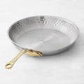 Mauviel M'Elite B Hammered Stainless-Steel Fry Pans