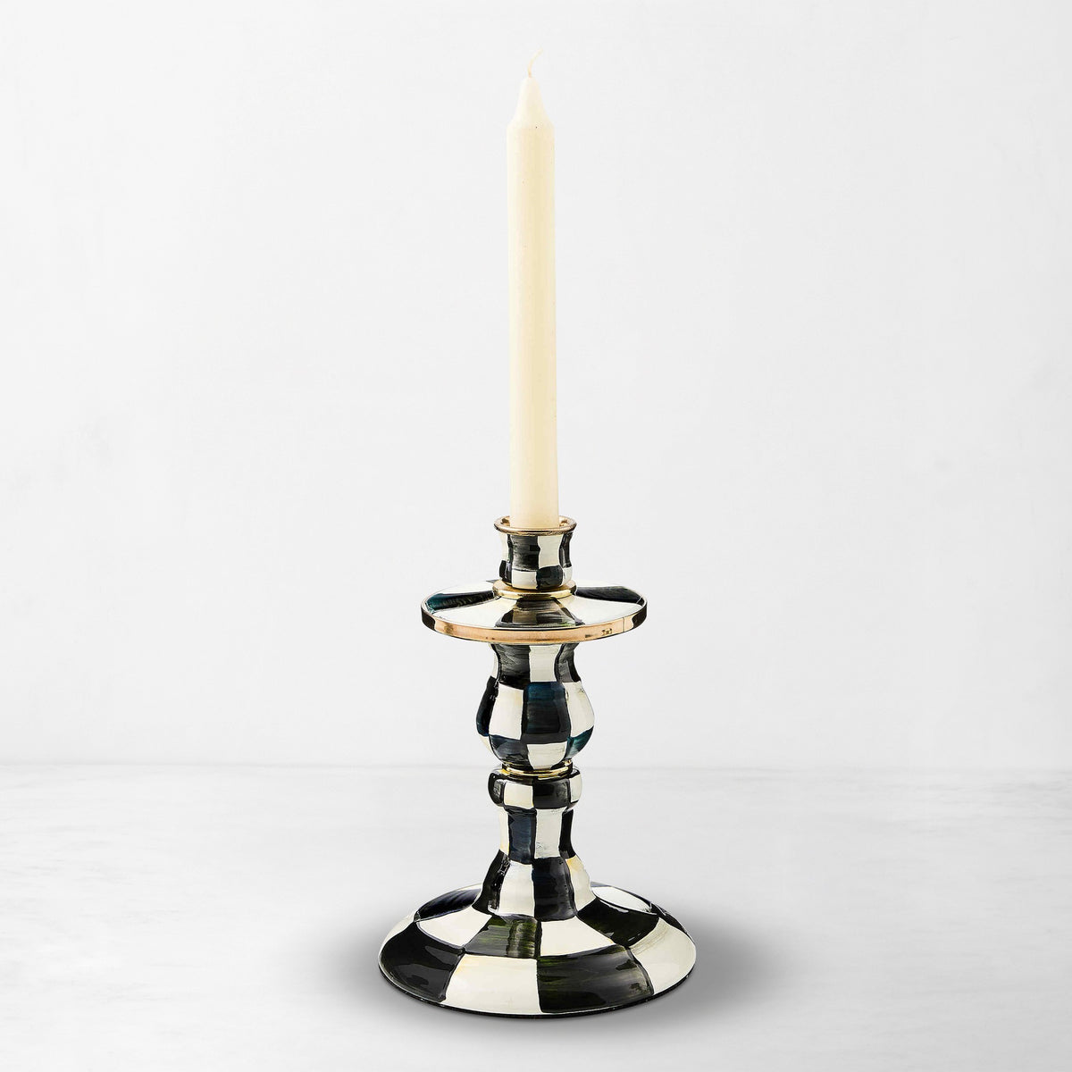 MacKenzie-Childs Courtly Check Taper Holders
