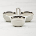 MacKenzie-Childs Everyday Stoneware Trio Dipping Bowls