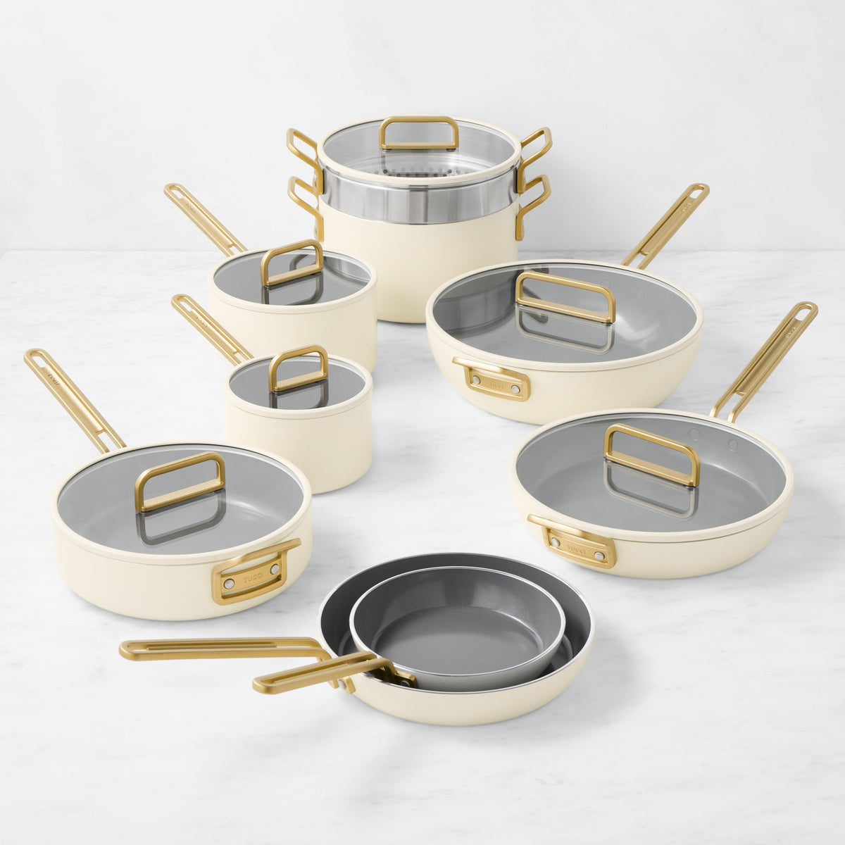 GreenPan Stanley Tucci Ceramic Nonstick 15-Piece Cookware Set