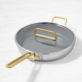 GreenPan Stanley Tucci Stainless-Steel Ceramic Nonstick Fry Pan with Lid, 12"