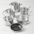 Cuisinart Professional Series Stainless-Steel Ceramic Nonstick Mixed Material 13-Piece Cookware Set
