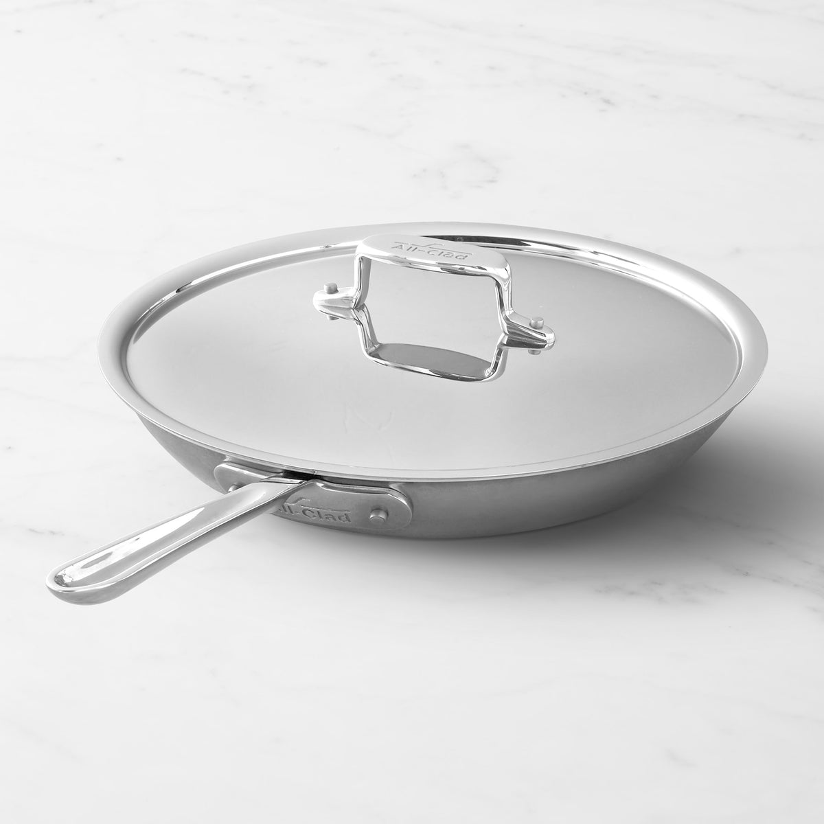 All-Clad D5 Stainless-Steel Pro Nonstick Fry Pan with Lid