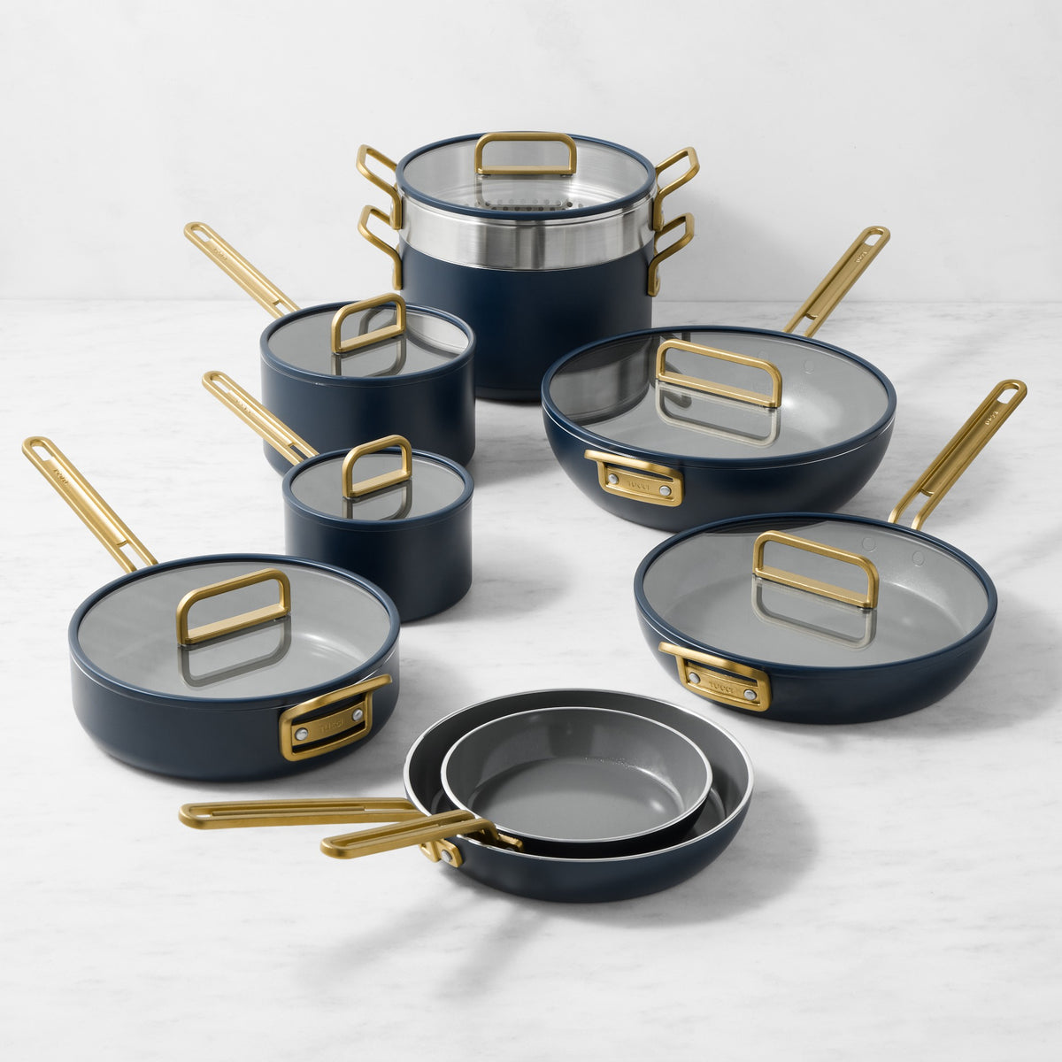GreenPan Stanley Tucci Ceramic Nonstick 15-Piece Cookware Set