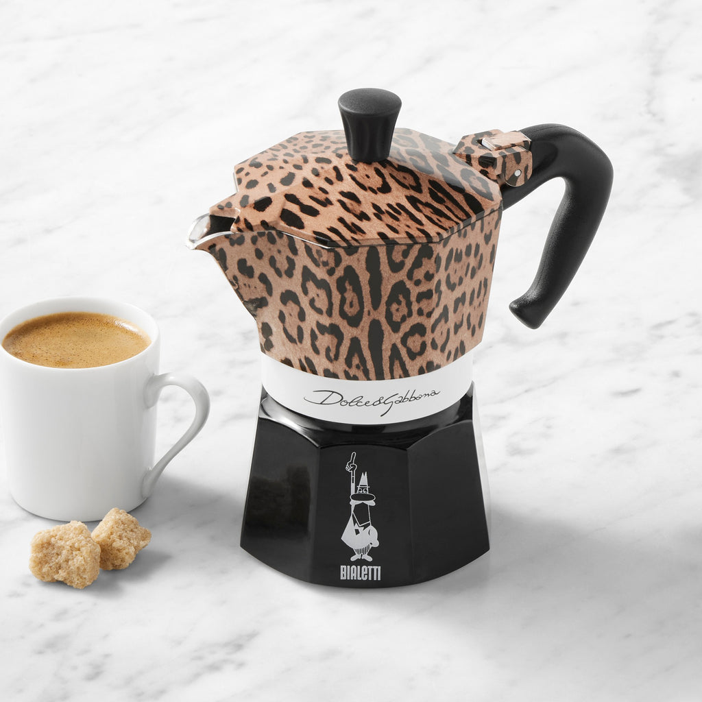Bialetti Moka Dolce &amp; Gabbana Stovetop Espresso Maker, Leopardo